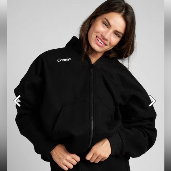 Black Comfrt Hoodie Unisex Size M NWT - Picture 3 of 9